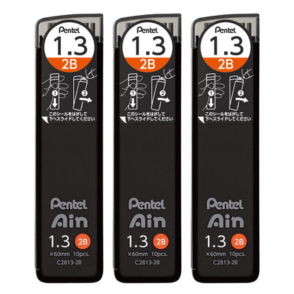 Pentel Ain AMZ-XC28132B3P Mechanical Lead, 0.05 in