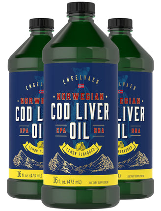 Carlyle Cod Liver Oil Liquid | 16 fl oz | Pack of