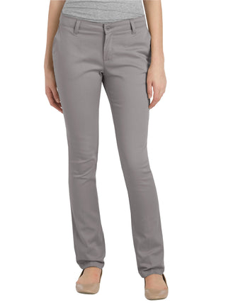 Dickies Girls' Plus Size Stretch Straight Leg Pant