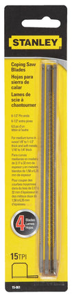 Stanley Hand Tools 15-061 6-1/2" 15 TPI Coping Saw