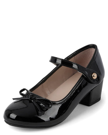 The Children's Place Girl's Low Heel Dress Pumps,
