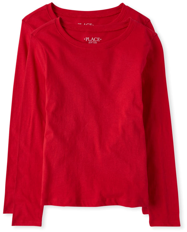 The Children's Place Girls' Basic Short Sleeve Lay
