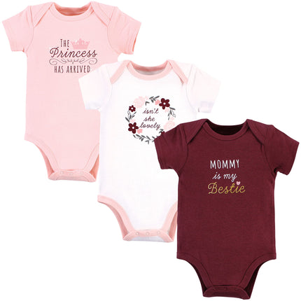 Hudson Baby Baby Cotton Bodysuits, Mommy My Bestie