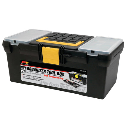 Performance Tool W54016 16-Inch Plastic Tool Box w