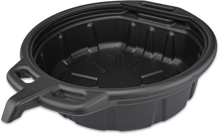 NEIKO 20762A Oil Drain Pan | Black Plastic Anti Sp