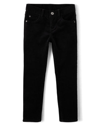 The Children's Place Boys' Corduroy Pants, Black,