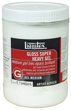 Liquitex 7432 Gloss Super Heavy Gel Medium, 32-Oun