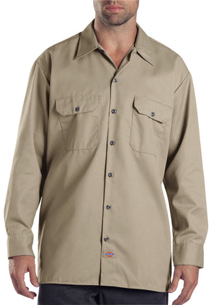 Dickies Men's Big and Tall Long Sleeve Work Shirt,