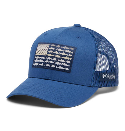 Columbia Unisex PFG Fish Flag Mesh Snap Back, Carb