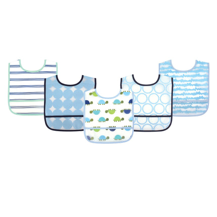 Luvable Friends Unisex Baby Waterproof PEVA Bibs,