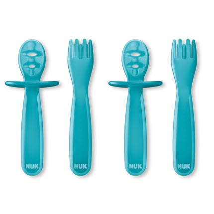 NUK Pretensil Dipper Spoon & Fork Set, Baby & Todd