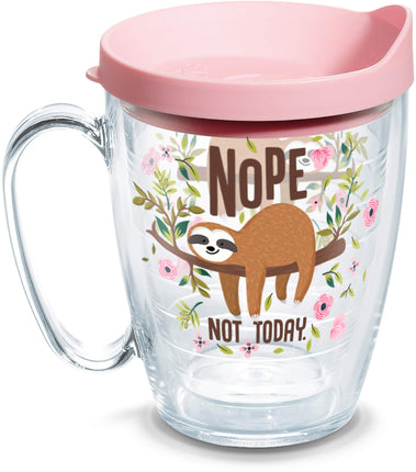 Tervis Sloth Nope Not Today Made in USA Double Wal