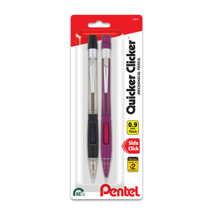 Pentel Quicker Clicker Automatic Pencil, 0.9mm, Tr