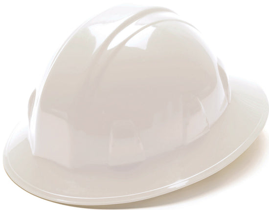 Pyramex Safety SL Series Full Brim Hard Hat, 4-Poi