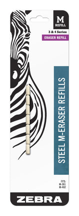 Zebra Pen Mechanical Pencil Eraser M-Refill, White