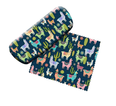 Padded Eyeglass Case with Matching Lens Cloth (Lla
