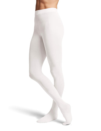 Bloch Dance Girls Contour Soft Footed Tights, Whit