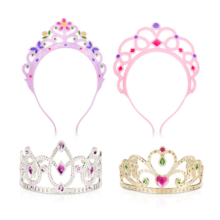 Melissa & Doug Dress-Up Tiaras Play Set for Kids (