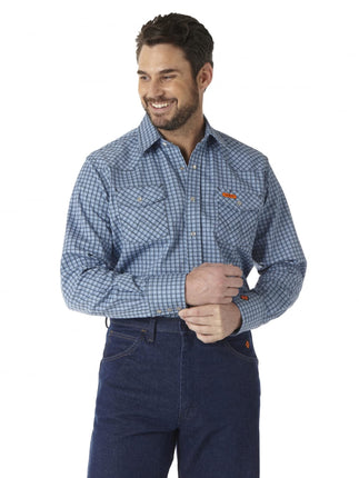 Wrangler Men's Flame Resistant Western Two Pocket