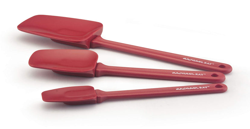Rachael Ray Tools 3-Piece Spoonula Set, Red