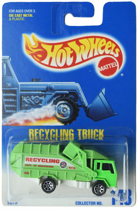 Hot Wheels Recycling Truck, Green #143