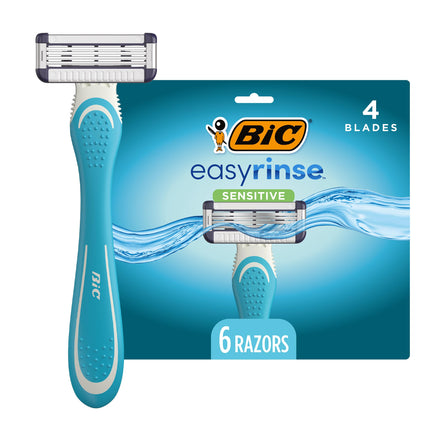 BIC EasyRinse Sensitive Anti-Clogging Men's Dispos