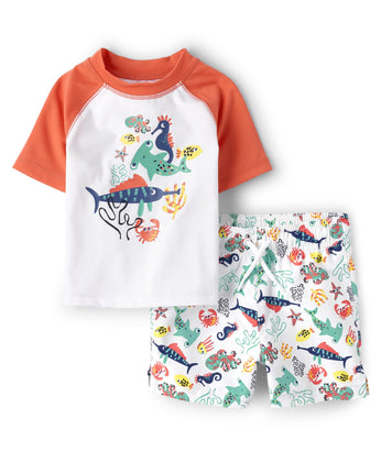 The Children's Place Baby Boys' and Toddler Swim T