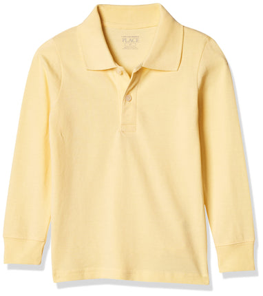 The Children's Place Boys' Uniform Long Sleeve Piq