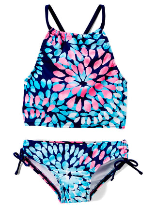 Kanu Surf Girls' Big Daisy Halter Tankini Beach Sp