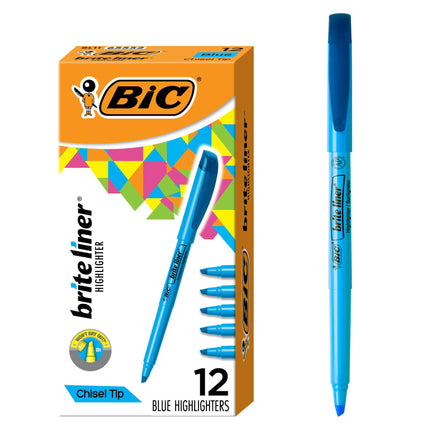BIC Brite Liner Highlighter, Chisel Tip, Fluoresce