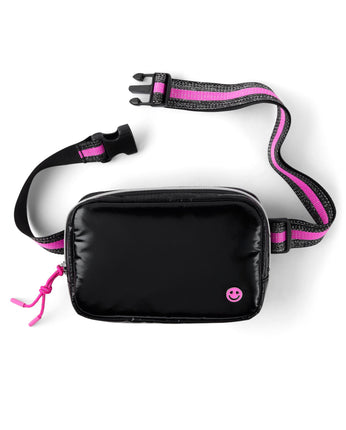 The Children's Place Girls' Crossbody Belt Bag, Bl
