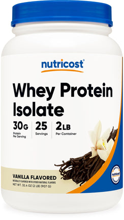 Nutricost Whey Protein Isolate Powder (Vanilla) 2L