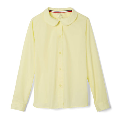 French Toast Girls' Long Sleeve Woven Shirt with P