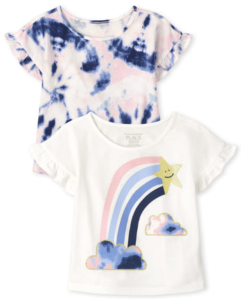 The Children's Place Toddler Girls Print Top 2-Pac