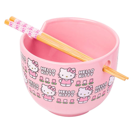 Silver Buffalo Sanrio Hello Kitty Flowers Pattern