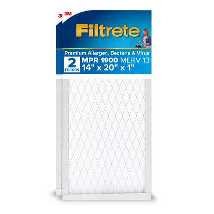 Filtrete UT05-2PK-6E Air Filter, 14 x 20 x 1, 2-Pa