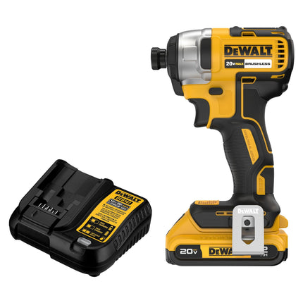 DEWALT 20V MAX Impact Driver, 1/4 Inch, Battery an