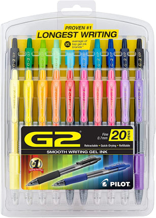 Pilot G2 Premium Gel Pens, Gel Roller Pens, Fine P