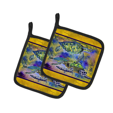 Caroline's Treasures Turtle Pair of Pot Holders 83