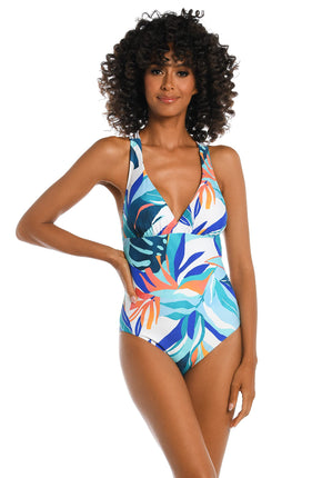 La Blanca Multi Strap Cross Back One Piece Swimsui