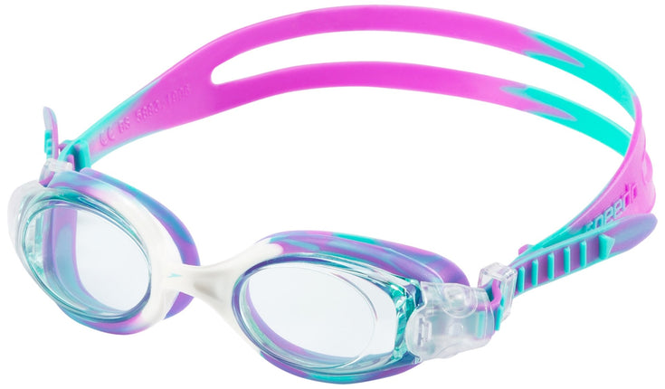 Speedo Hydrosity Swim Goggles, White Cloud, One Si