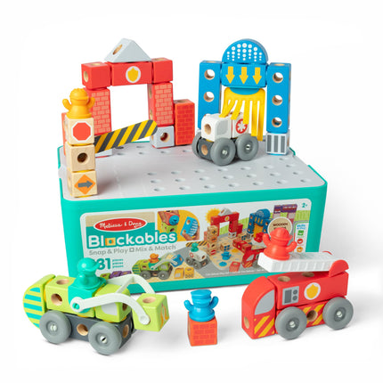 Melissa & Doug Blockables™ Deluxe City Snap and Pl