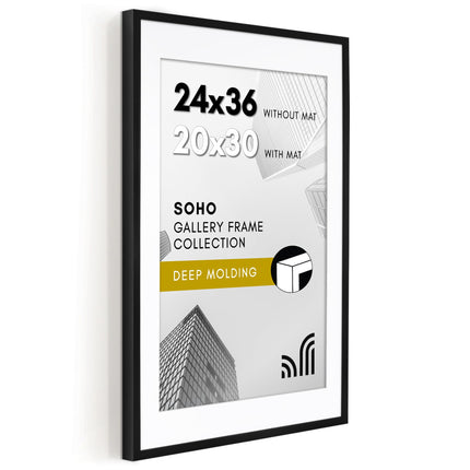 Americanflat 24x36 Poster Frame with Polished Plex