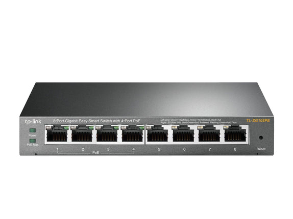 TP-Link 8 Port Gigabit PoE Switch 4 PoE Port @55W