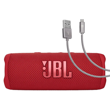 JBL Flip 6 (Red) + Bundle with Case Logic Braided