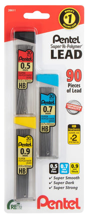 Pentel Super Hi-Polymer Mechanical Pencil Lead Ref