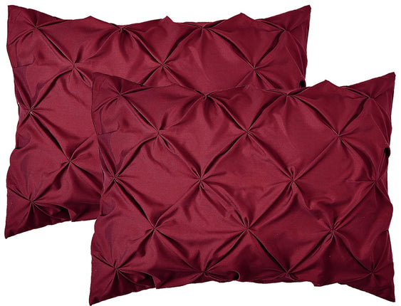 Elegant Comfort 2-Pack Sham Set Pinch Pleat Design