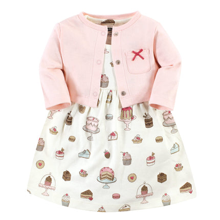Hudson Baby Baby Girls' Cotton Dress and Cardigan