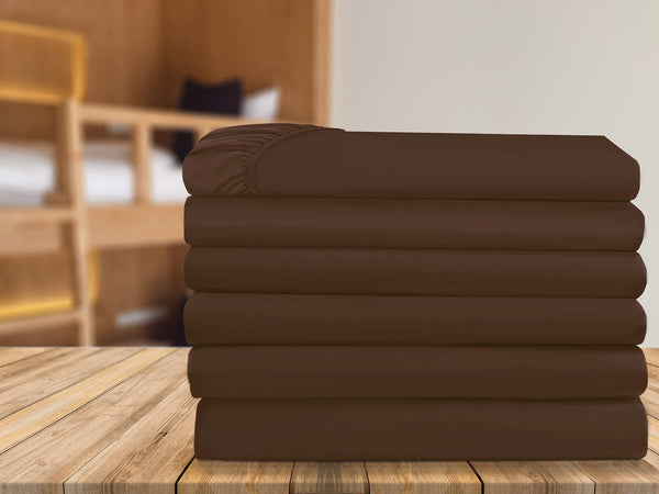Elegant Comfort 6-Pack Fitted Bottom Sheets 1500 T