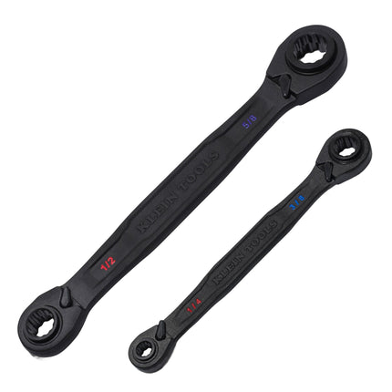 KLEIN TOOLS 68216 2-Piece SAE Ratcheting Box Wrenc